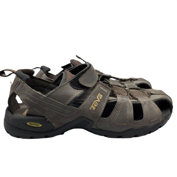 Teva Forebay Mens 12 Brown Fisherman Sport Hiking Sandals ShocPad 1001116 main image 7